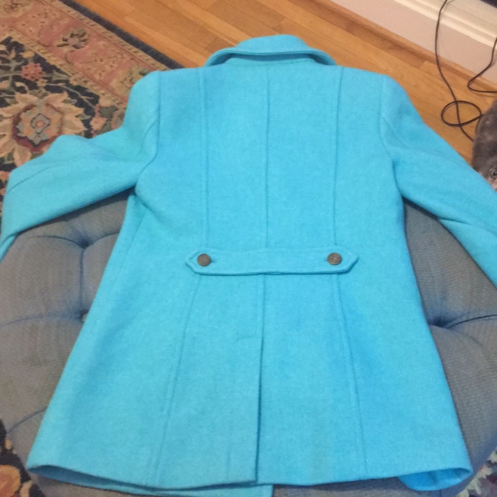 Talbots Teal Double Breasted Peacoat - image 5